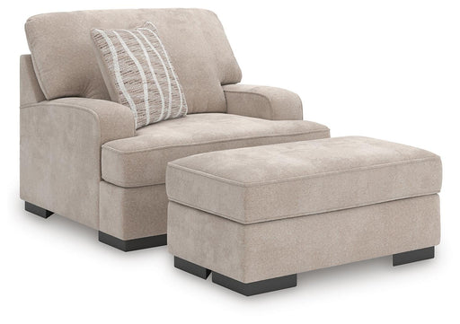High Profile Chair & Ottoman Living Room Set - Sims Furniture