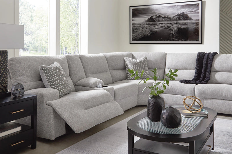 Acklen Place Power Sectional Reclining Sofa with Storage Console