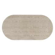 Gwendolyn Oval Dining Table Base-Cerused Taupe