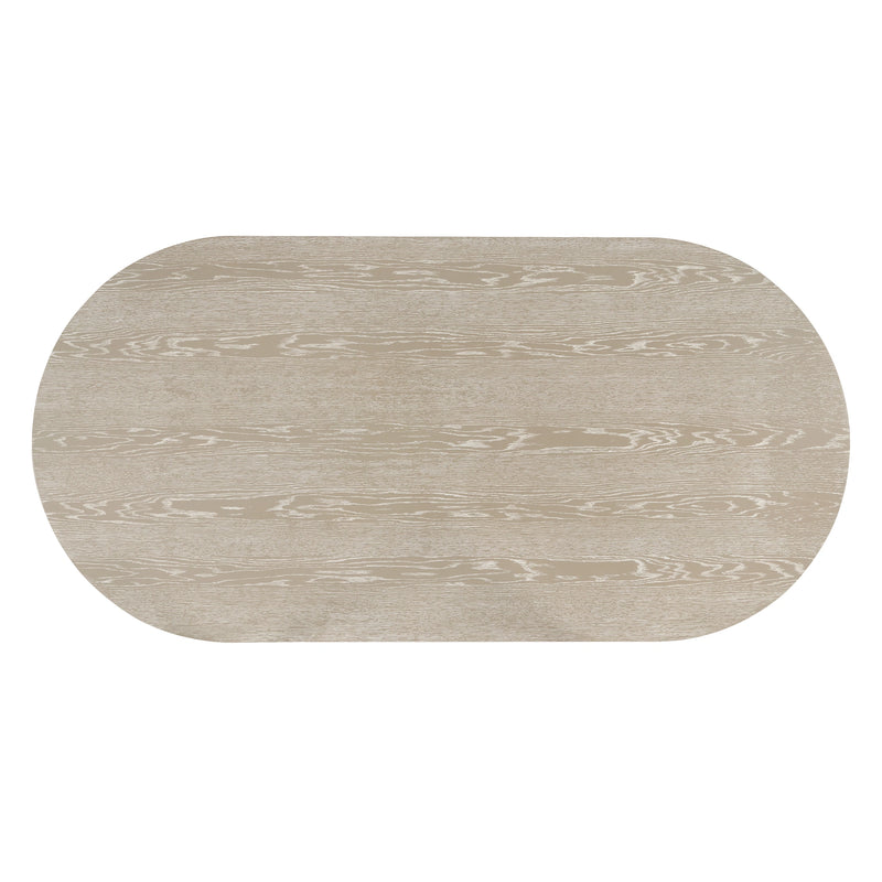 Gwendolyn Oval Dining Table Base-Cerused Taupe