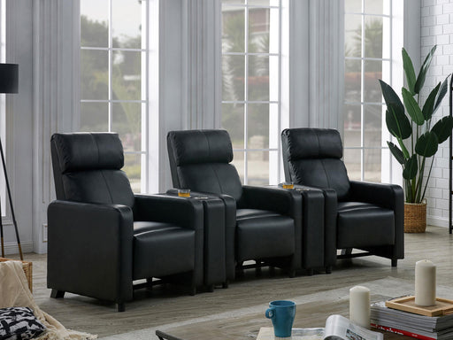 Toohey Upholstered Tufted Recliner Home Theater Set image