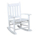 Annie Slat Back Youth Rocking Chair White image