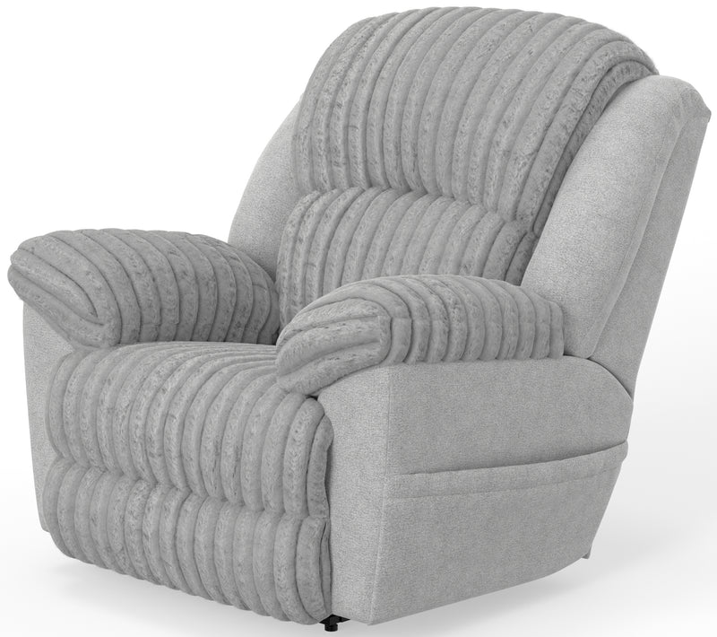 Shaggy Power Lay Flat Recliner w/Zero Gravity - Sims Furniture