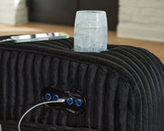 Forest Lake Power Reclining Loveseat with Console - Sims Furniture