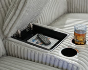 Forest Lake Power Reclining Loveseat with Console - Sims Furniture