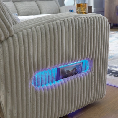Forest Lake Power Reclining Loveseat with Console - Sims Furniture