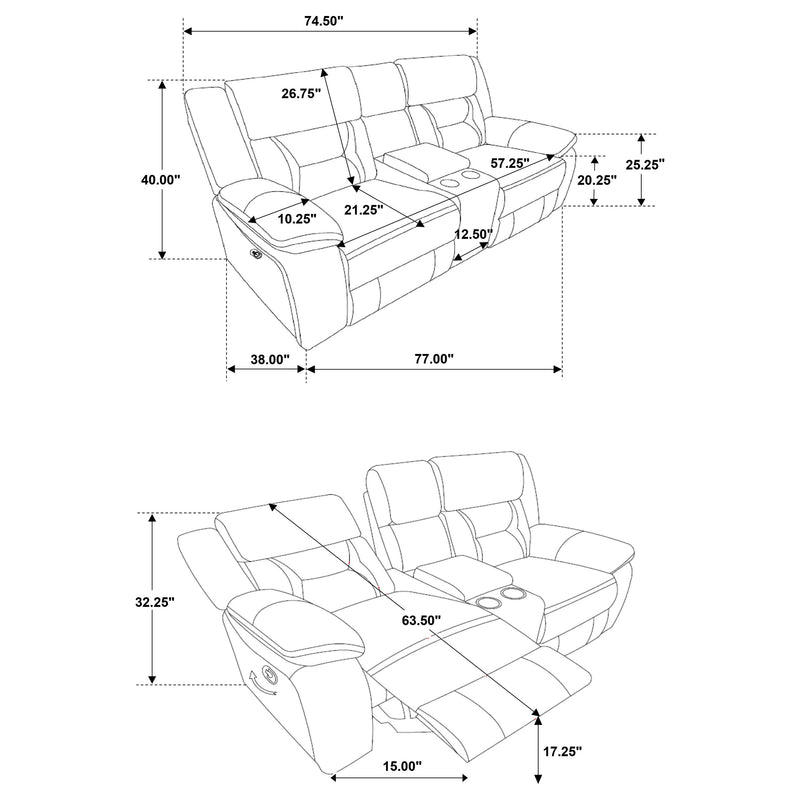 Greer Reclining 3 Pc Sets