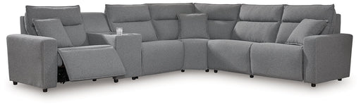 Modmax Reclining Sectional with Console - Sims Furniture