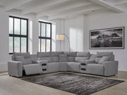 Modmax II Power Reclining Sectional with Audio Consoles - Sims Furniture