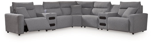 Modmax II Power Reclining Sectional with Audio Consoles - Sims Furniture