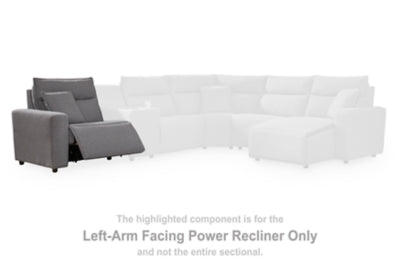 Modmax Reclining Sectional with Audio Console - Sims Furniture