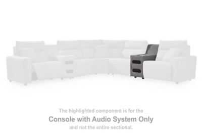 Modmax Reclining Sectional with Audio Console - Sims Furniture