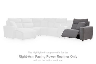 Modmax Reclining Sectional with Audio Console - Sims Furniture