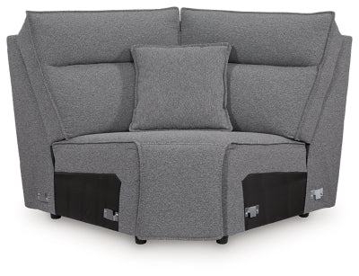Modmax Reclining Sectional with Audio Console - Sims Furniture