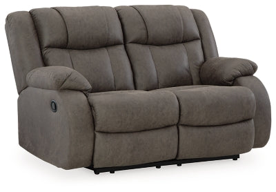 First Base Reclining Loveseat - Sims Furniture
