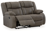 First Base Reclining Loveseat - Sims Furniture