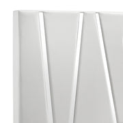 Europa 5/0 Q Headboard, Footboard & Slats-White