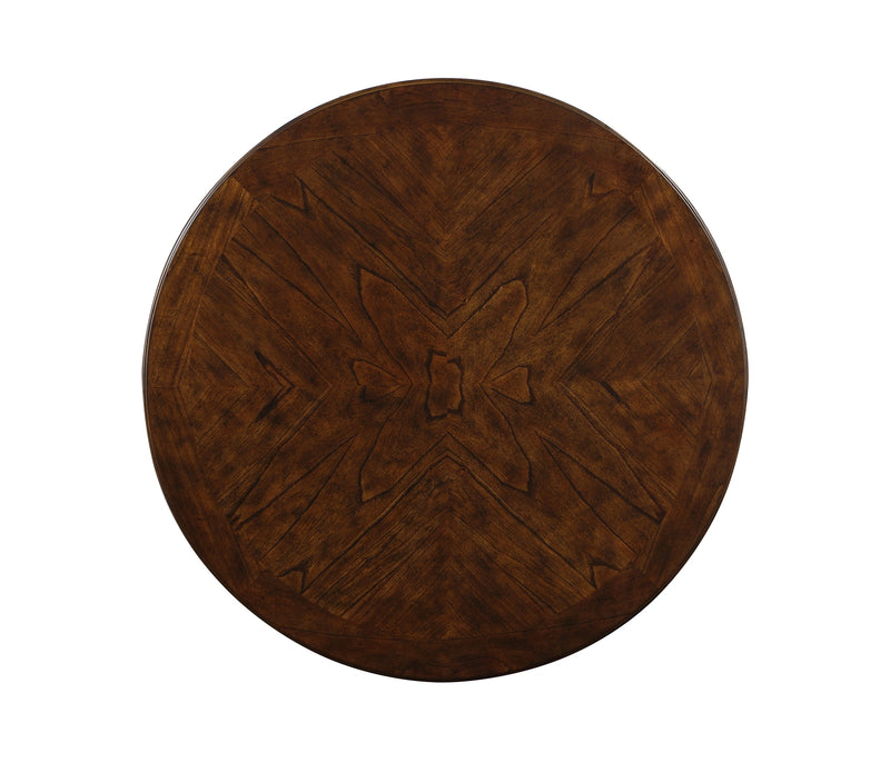Gia 5 Pc 42" Round Counter Dining Table & 4 Chairs-Brown