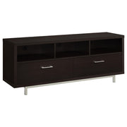 Casey 2-drawer Rectangular TV Console Cappuccino - Sims Furniture