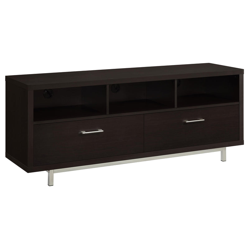 Casey 2-drawer Rectangular TV Console Cappuccino - Sims Furniture
