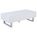 Atchison 2-drawer Coffee Table High Glossy White image