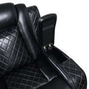 Orion Ii Console Loveseat W/ Pwr Fr & Hr-Black