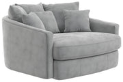 Matty Round Accent Cuddle Chaise - Sims Furniture