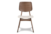 Oscar Chair With Natural Cushion-Walnut