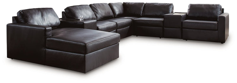 Modmax II Sectional with Chaise and Storage Consoles - Sims Furniture