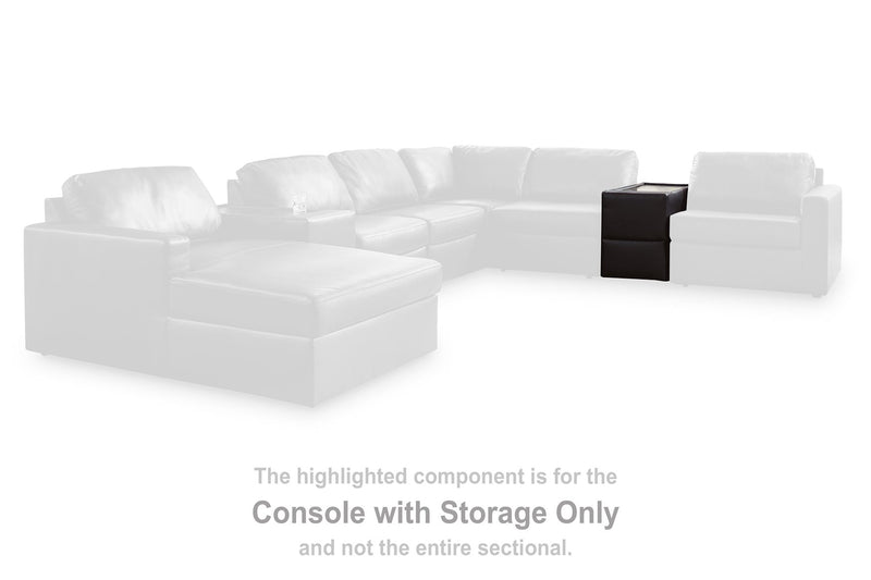 Modmax II Sectional with Chaise and Storage Consoles - Sims Furniture
