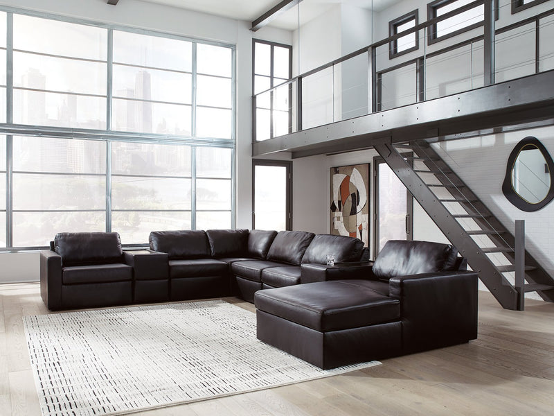 Modmax II Sectional with Chaise and Storage Consoles - Sims Furniture