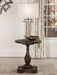 Morello Round End Table with Pedestal Base Coffee image