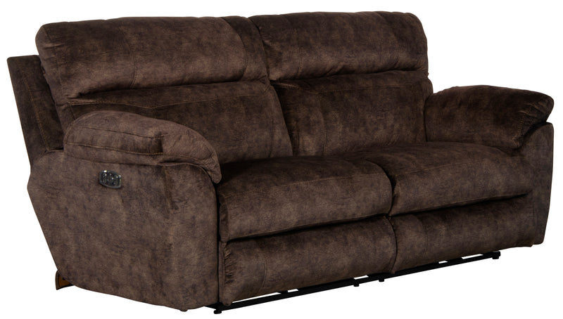 Sedona Pwr Hdrst w/Lumbar Lay Flt Rcl Cnsl Loveseat w/Stg & Cphldrs - Sims Furniture