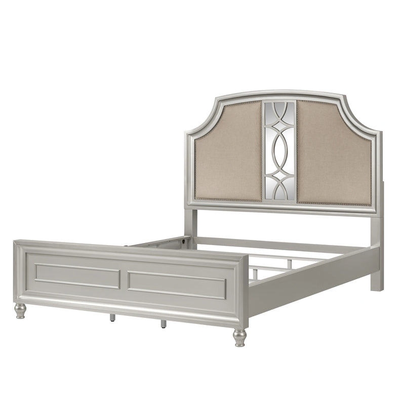 REFLECTIONS Eastern King-California King EK/WK HEADBOARD-SILVER