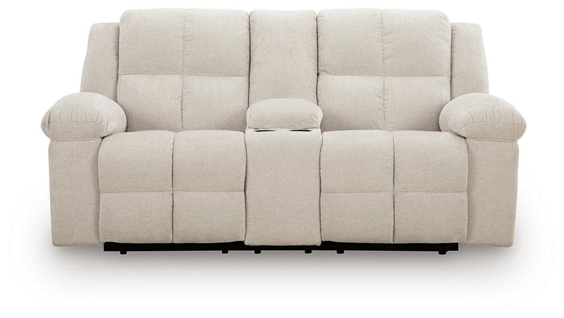 Orlen Reclining Loveseat with Console - Sims Furniture
