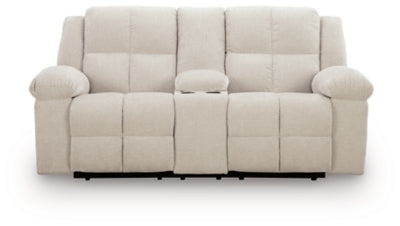 Orlen Reclining Loveseat with Console - Sims Furniture