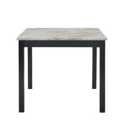Celeste 5Pc 42" Marble Finish Counter Table & 4 Chairs-Gray