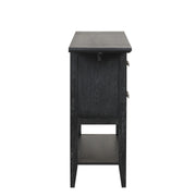 Sable Crest Drop Leaf Server-Black