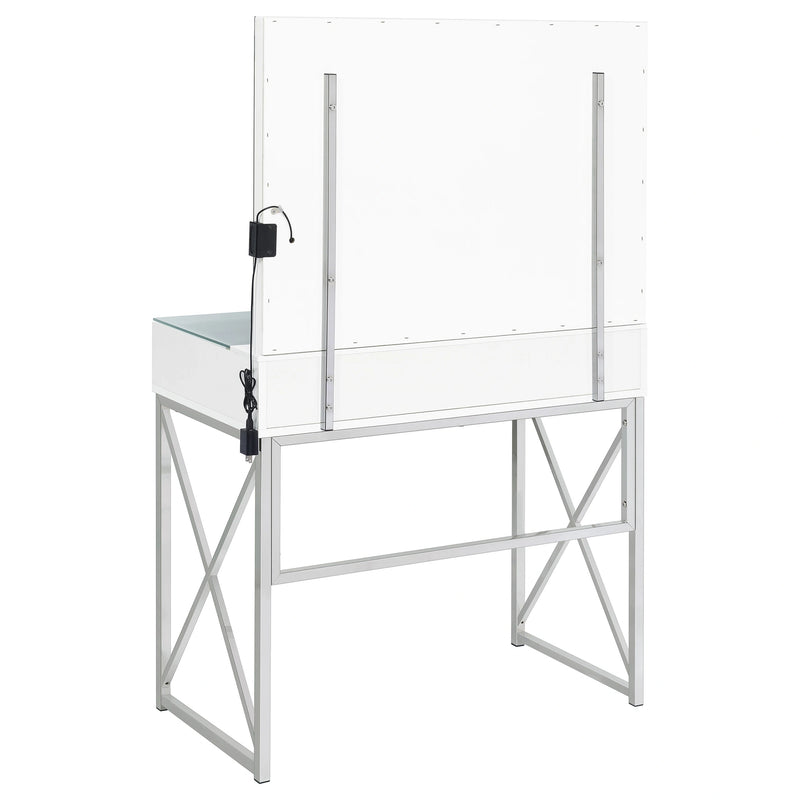 Eliza Makeup Vanity Table with LED Mirror and Stool