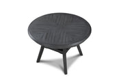 Gia 5 Pc 47" Round Dining Table & 4 Chairs-Gray