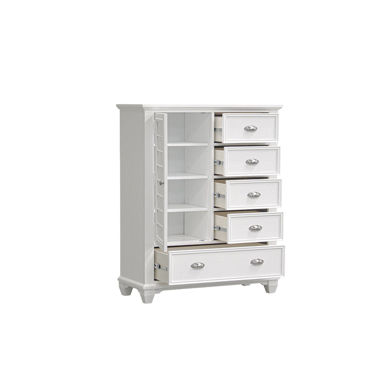 Jamestown Door Chest- White