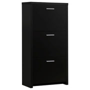 Vivian 3-drawer Shoe Cabinet Black - Sims Furniture