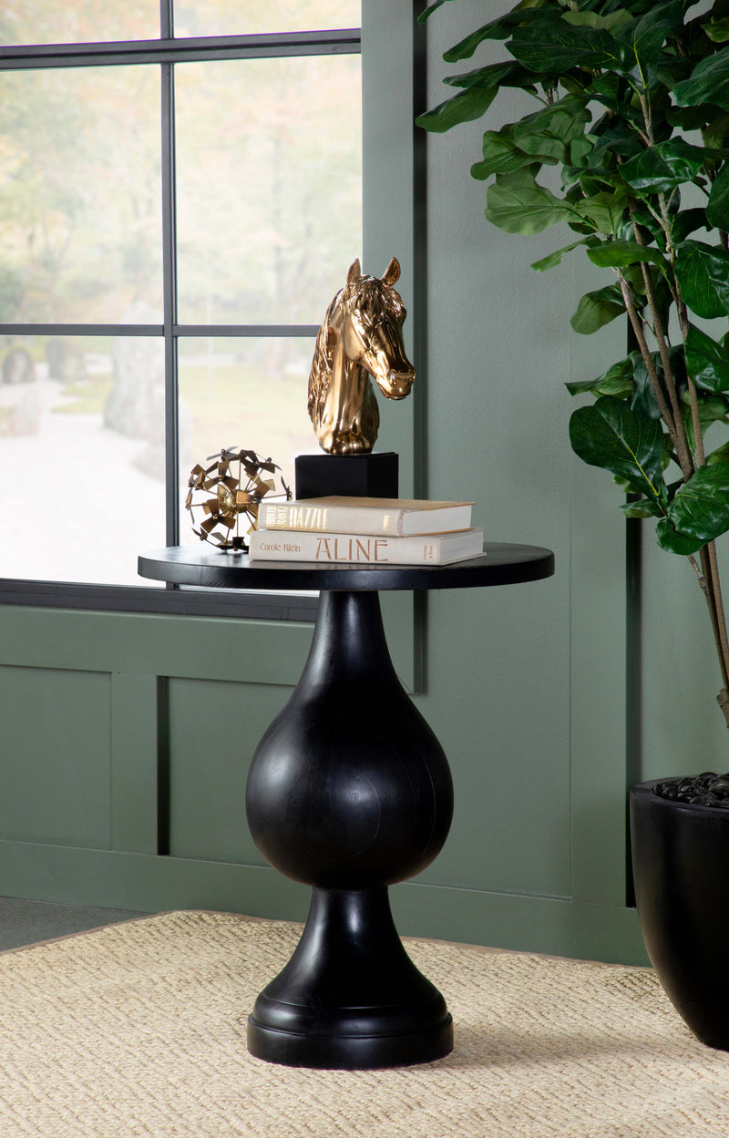 Dianella Round Pedestal Accent Table - Sims Furniture