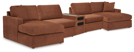 Modmax 5 Piece Sectional with Audio Console - Sims Furniture