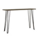 Neville Rectangular Console Table Concrete and Black image