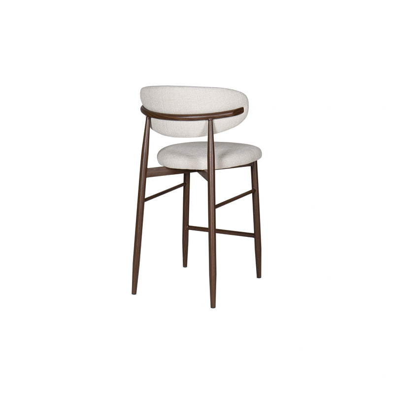Royce Counter Chair W/Walnut Metal Frame-Beige (2 Per Carton)