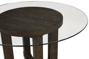 Cityscape 52" Round Dining Table Base-Walnut