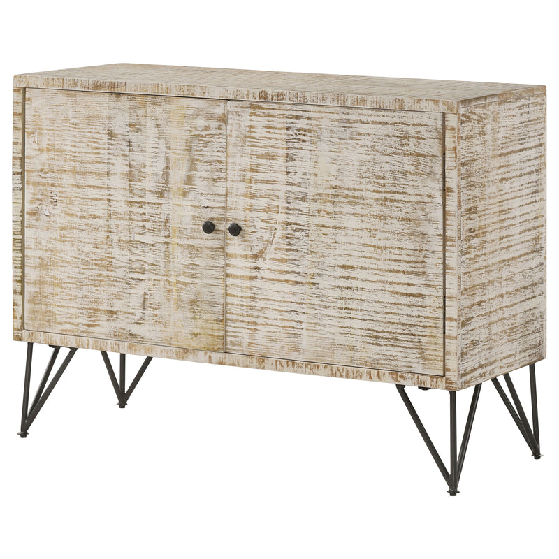 Maille 2-door Accent Cabinet White Washed