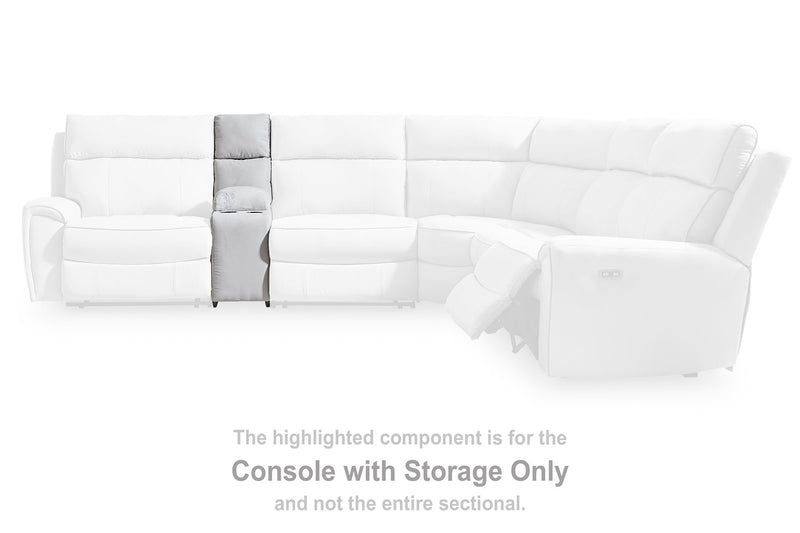 Social Pointe Reclining Sectional with Storage Consoles - Sims Furniture