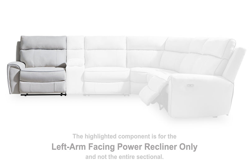 Social Pointe Reclining Sectional with Storage Consoles - Sims Furniture